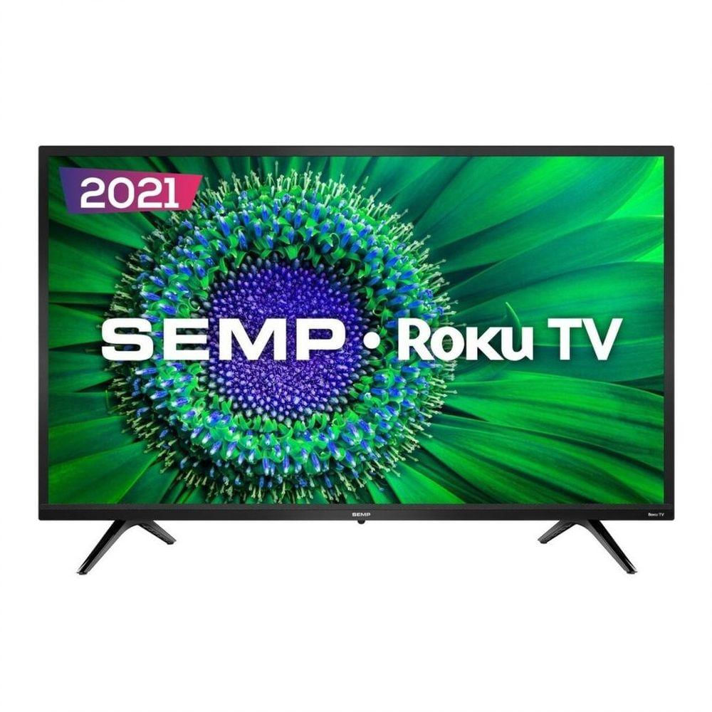 Smart Tv 32 Polegadas Roku Hd Wifi R5500 Semp Toshiba Preto Bivolt Bivolt