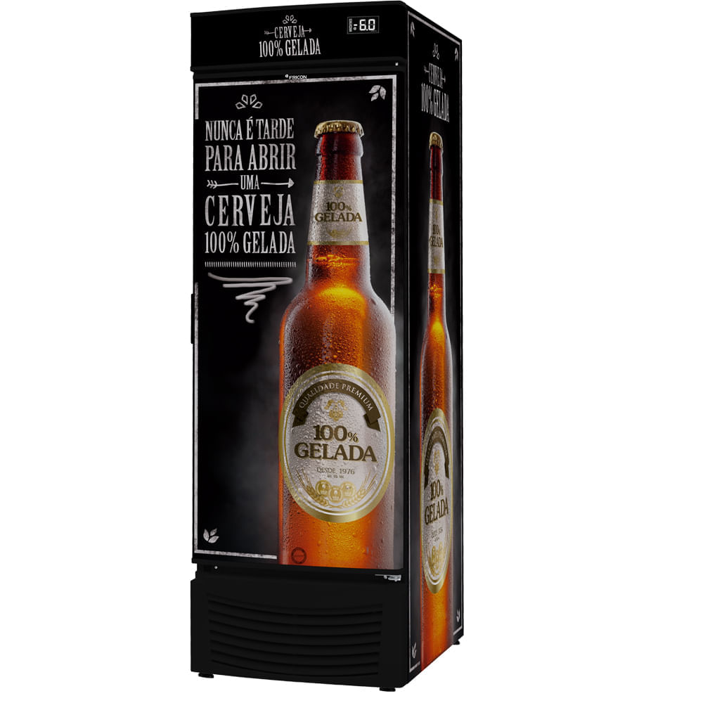 Cervejeira Porta Cega 565 Litros Fricon VCFC565-1C000 Preto 127V