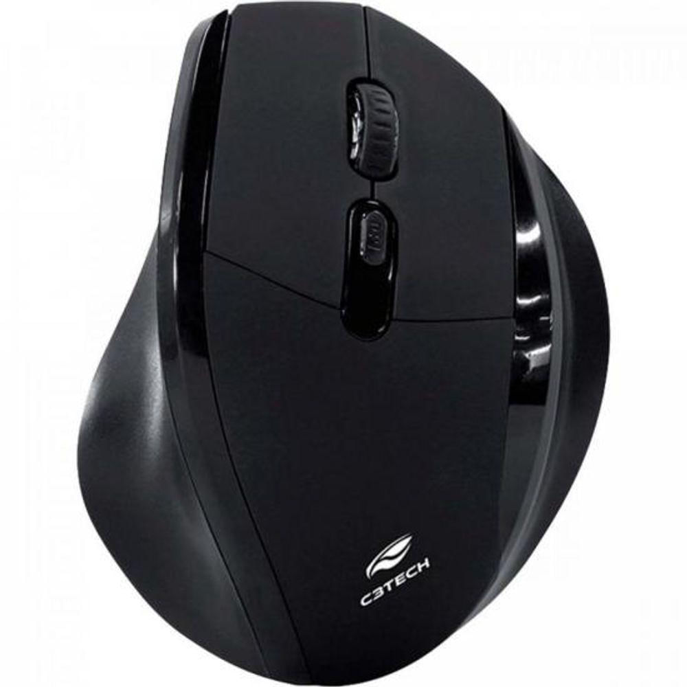 Mouse Sem Fio Ergo M-W120Bk Preto C3Tech