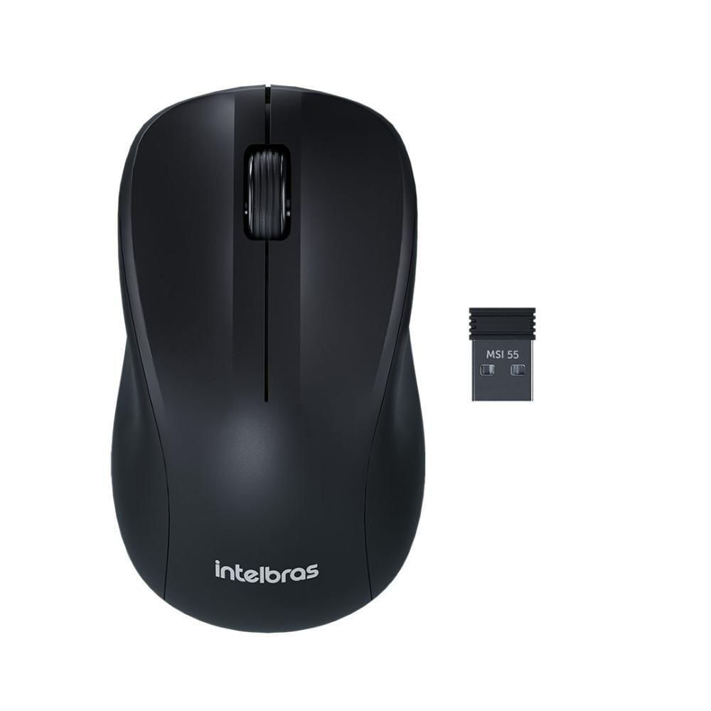 Mouse Intelbras Msi55 - Sem Fio Preto