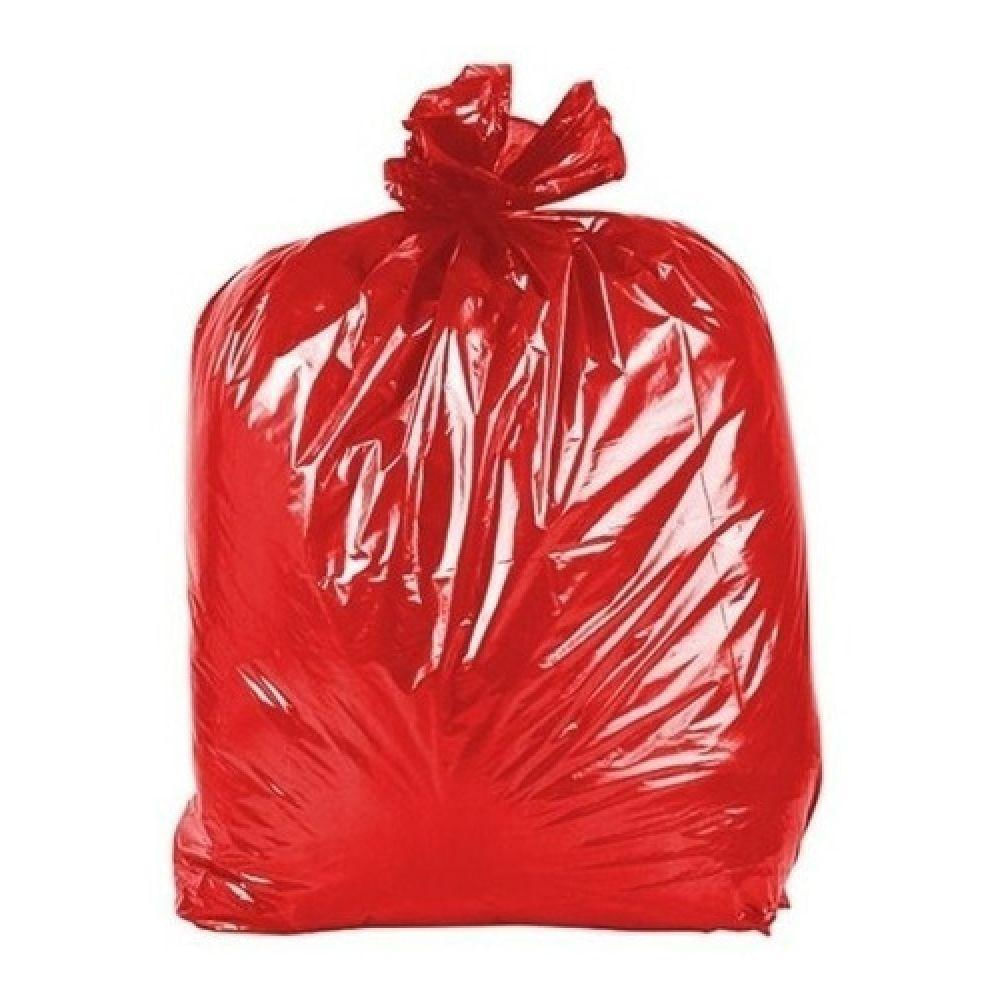 Saco de Lixo 20L Pacote C/100 Vermelho