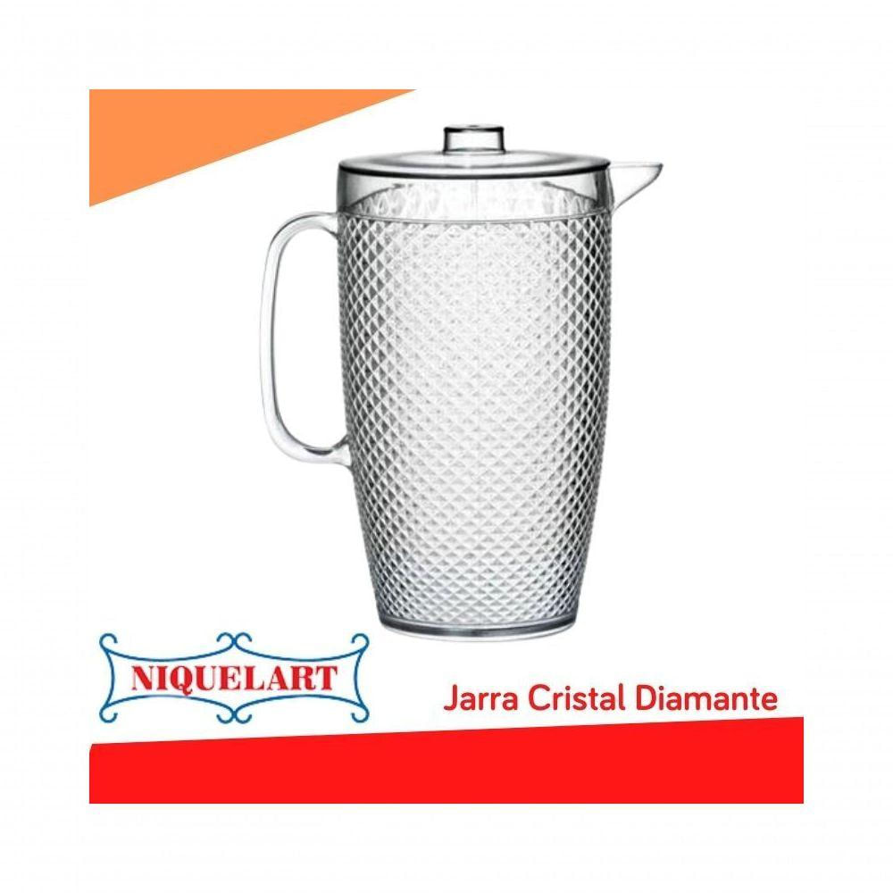 Jarra Diamante Cristal Acrílico 3 Lt - Niquelart 437