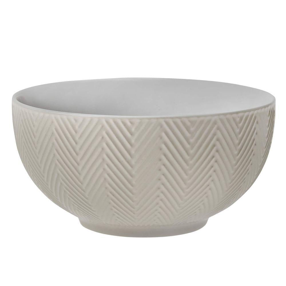 Bowl De Porcelana Textura Frozen 540ml Branco