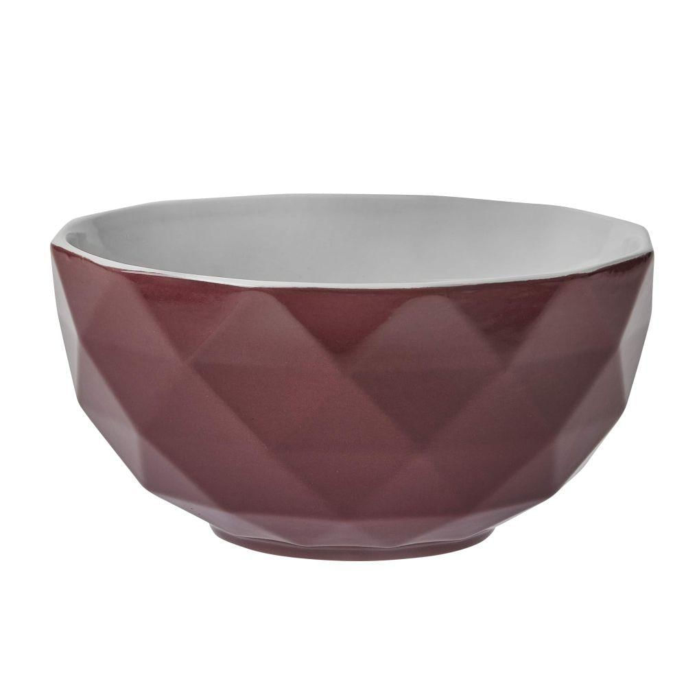 Bowl De Porcelana Textura Zima 540ml Vinho