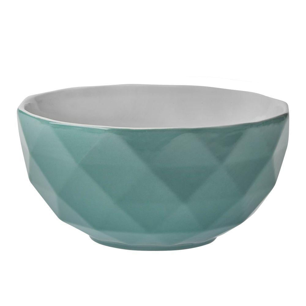 Bowl De Porcelana Textura Zima 540ml Verde