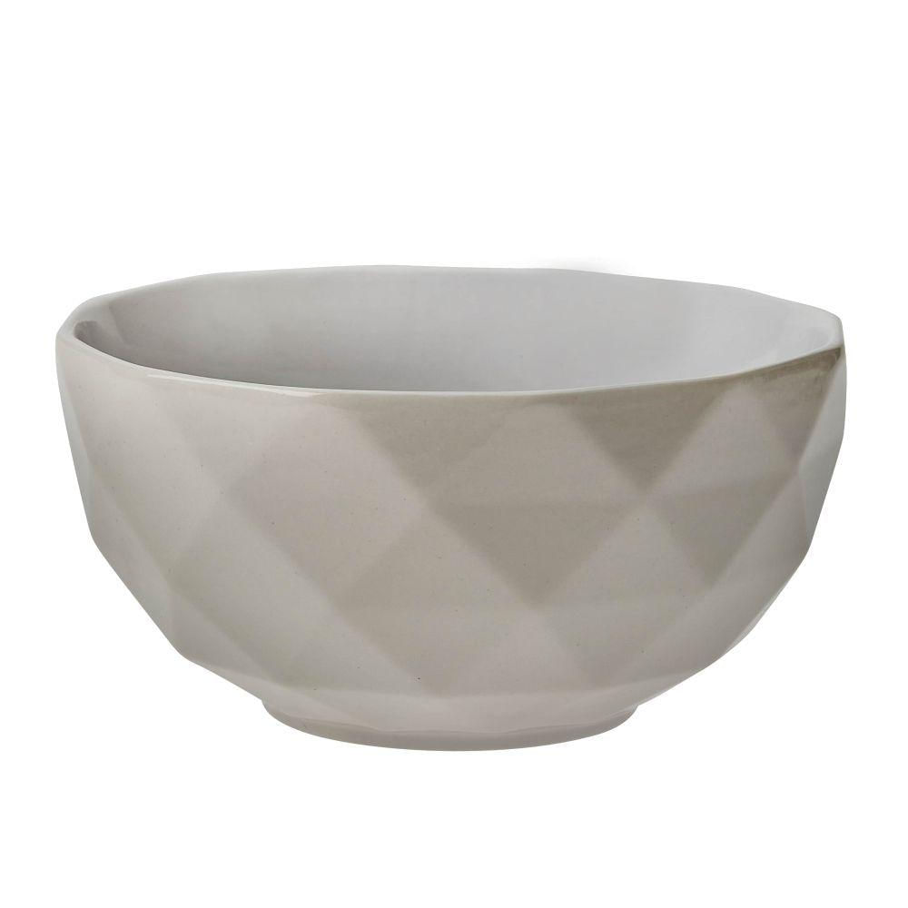 Bowl De Porcelana Textura Zima 540ml Branco