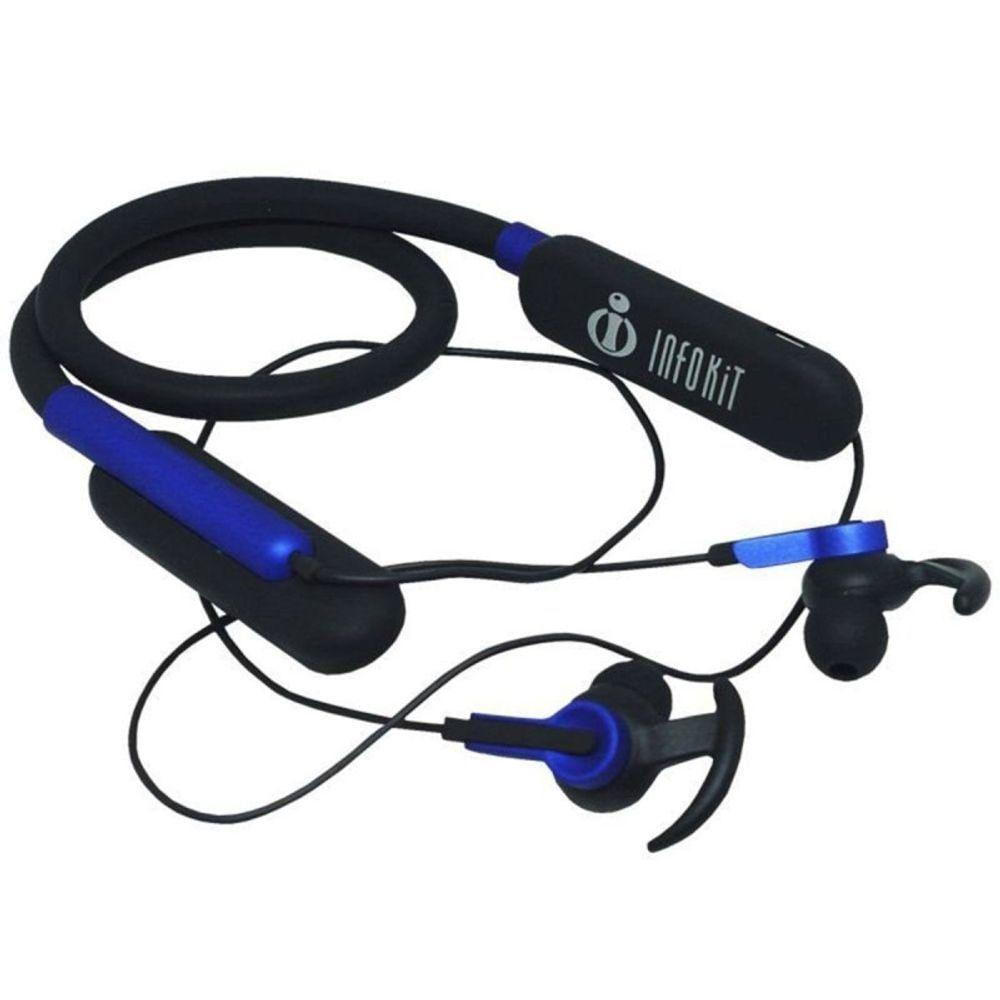 Fone Bluetooth Esportivo Arco Flexivel Com Gancho Silicone