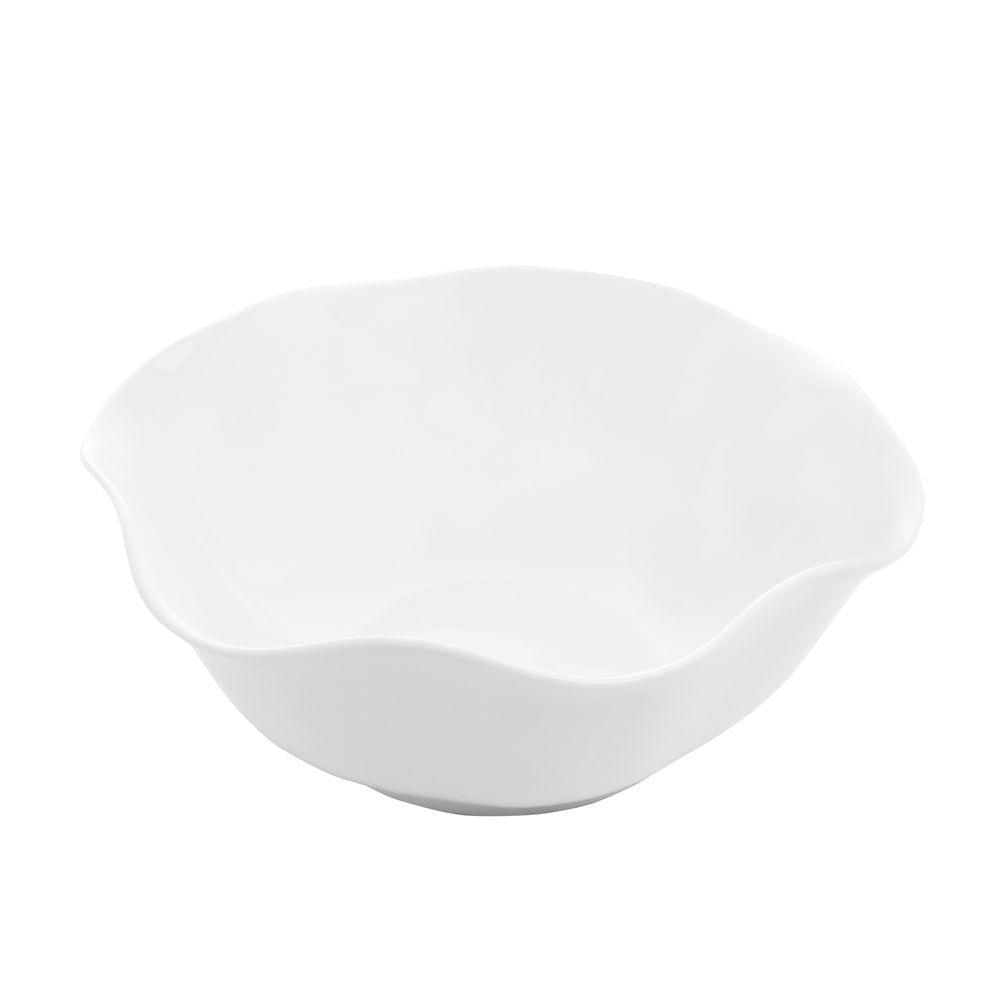 Saladeira Porcelana Branca 23X8Cm