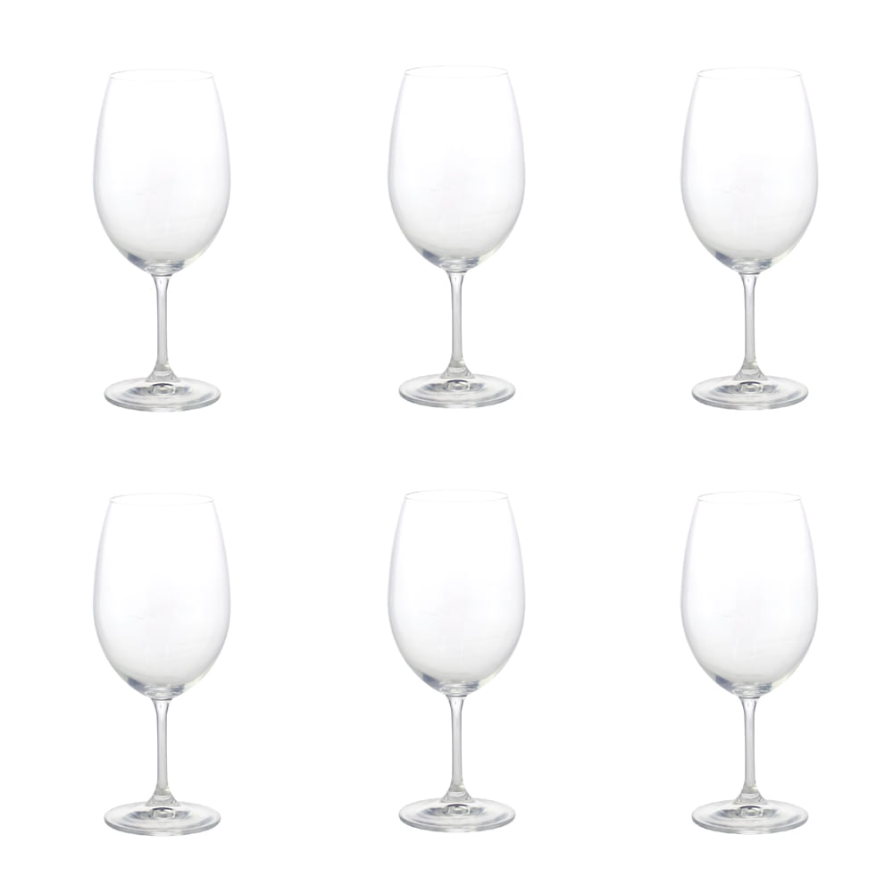Jogo taças de vinho em cristal Lyor Sommelier 580ml 6 peças