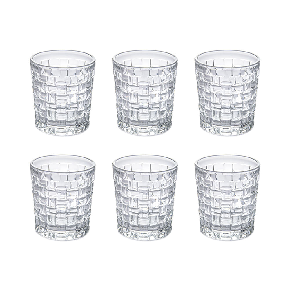 Jogo de copos em vidro Original Line Topazio 290ml 6 peças