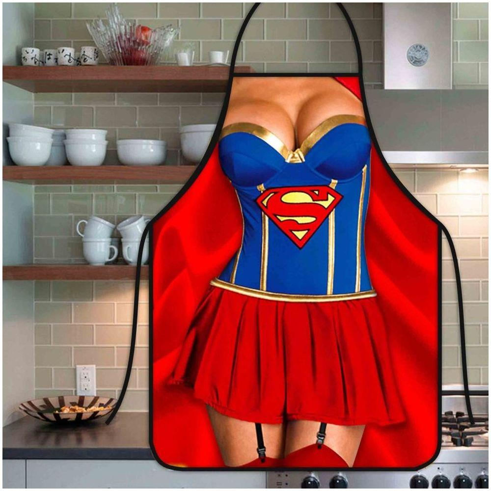 Avental Divertido Personalizado Super Girl