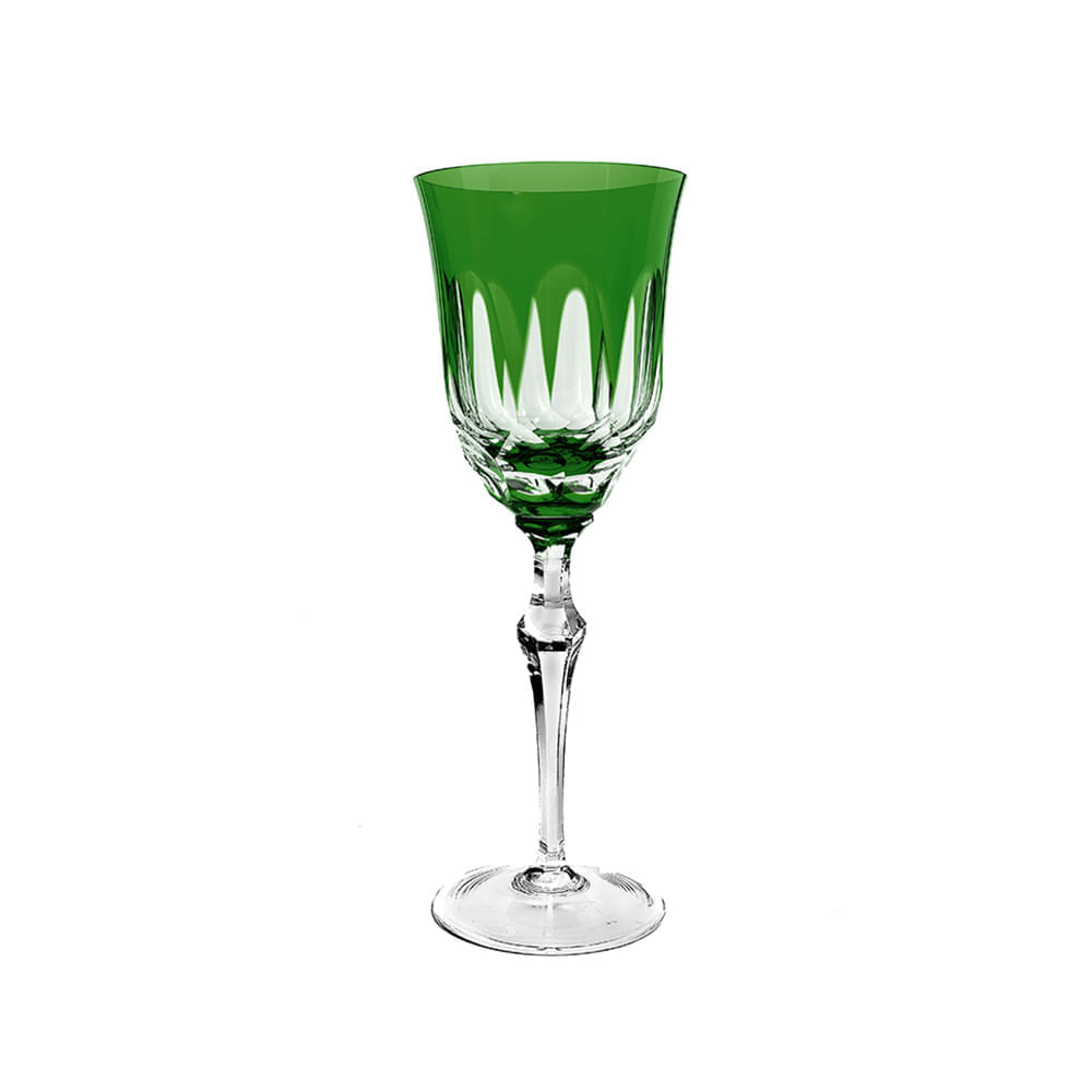 Taça água em cristal Strauss Overlay 237.055 460ml verde claro