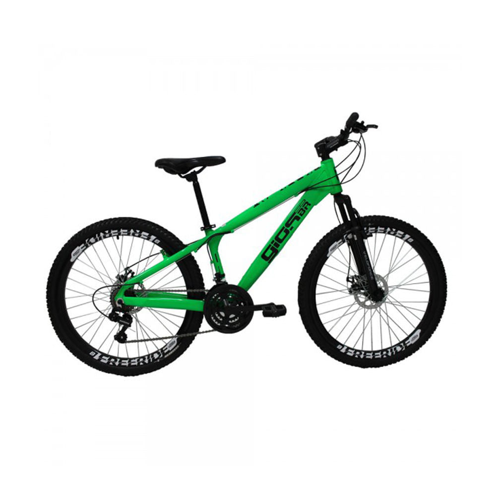 Bicicleta Gios FRX Freeride Aro 26 Freio a Disco 21 Velocidades Cambios Shimanos  Verde Neon