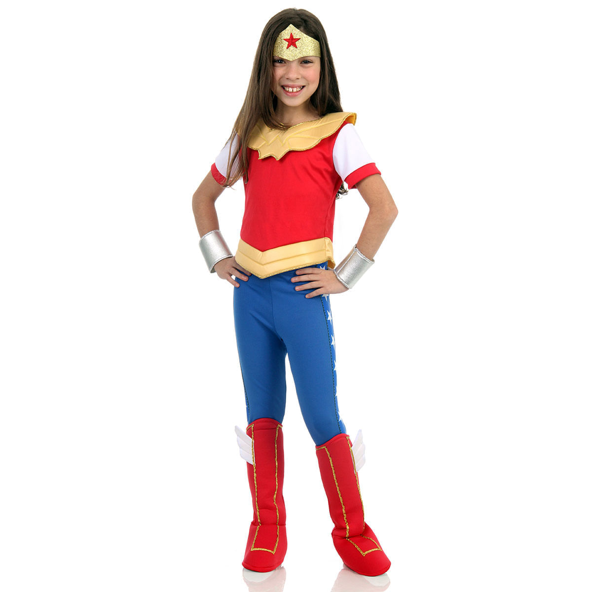 Fantasia Mulher Maravilha Infantil - DC Super Hero Girls - Original P / UNICA