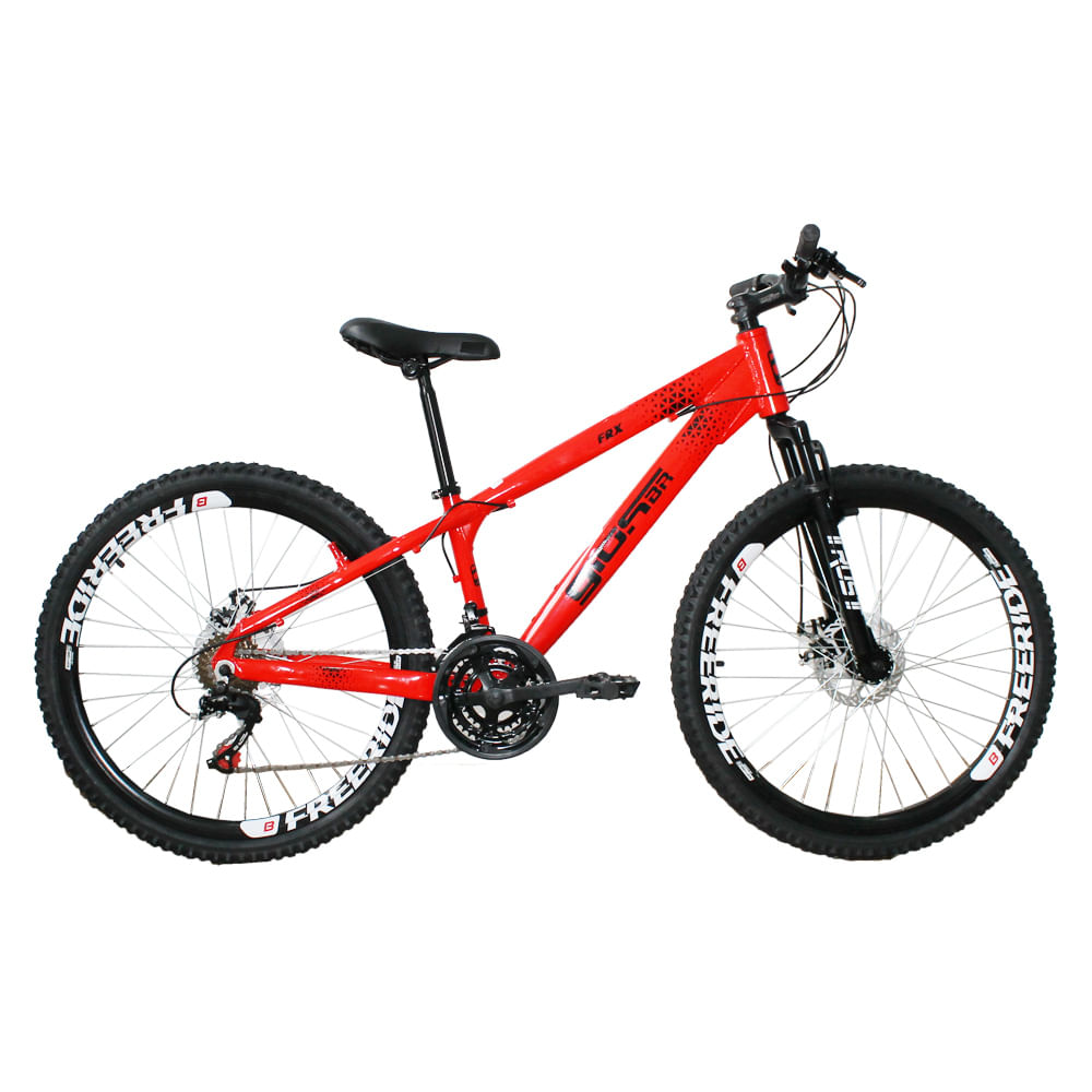 Bicicleta Gios FRX Freeride Aro 26 Freio a Disco 21 Velocidades Cambios Importados Vermelho Neon