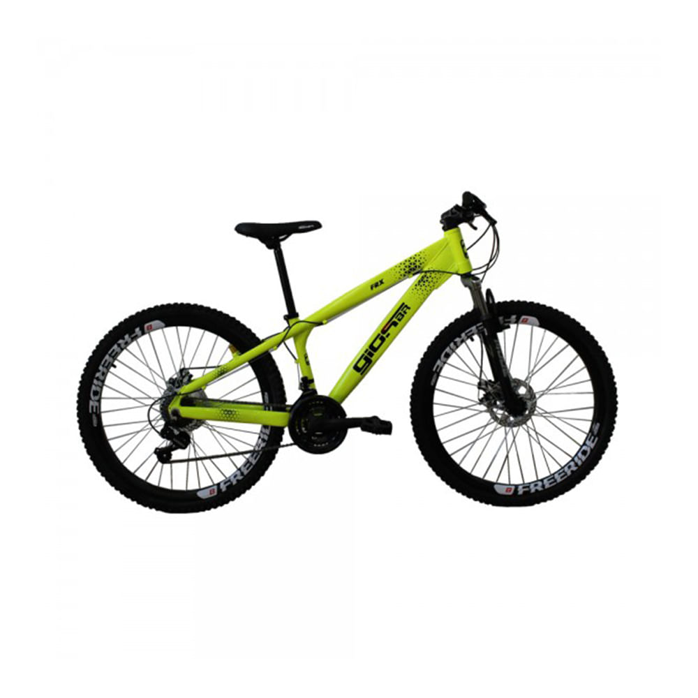 Bicicleta Gios FRX Freeride Aro 26 Freio a Disco 21 Velocidades Cambios importados Gios Amarelo Neon