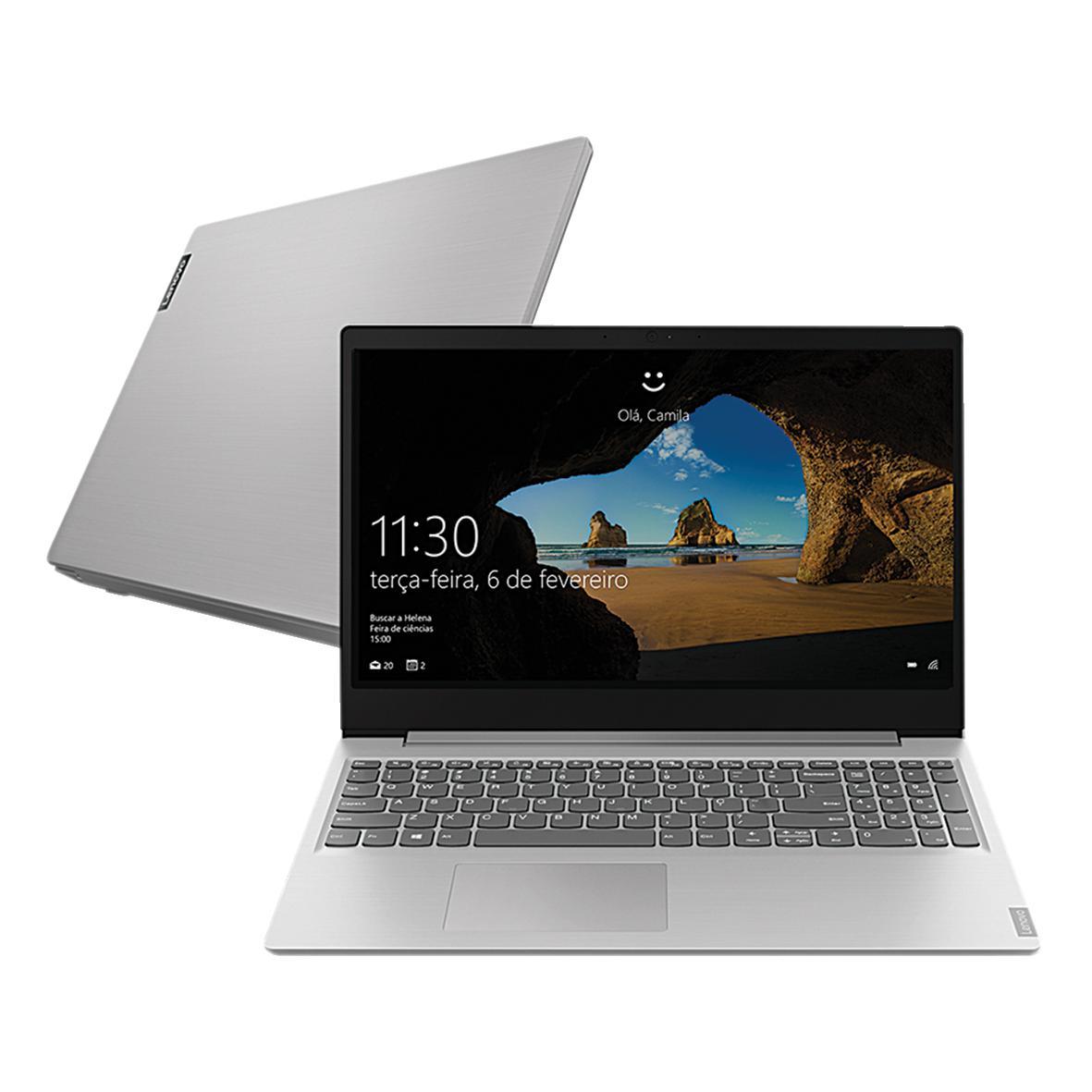 Notebook 15.6" Lenovo Ideapad S145 Windows 10 Home Intel Celeron 4GB 500GB Prata