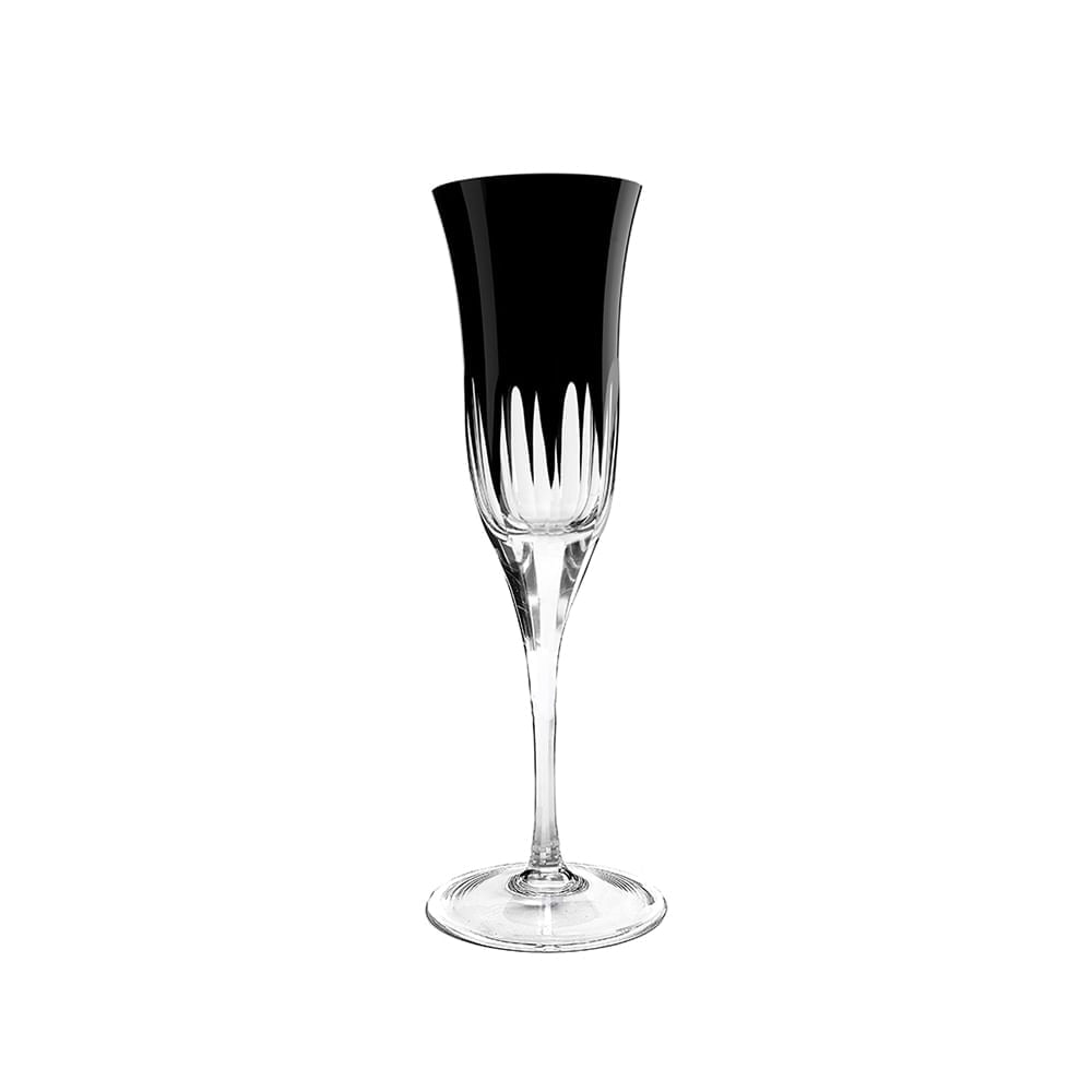 Taça champanhe em cristal Strauss Overlay 225.045 190ml preta