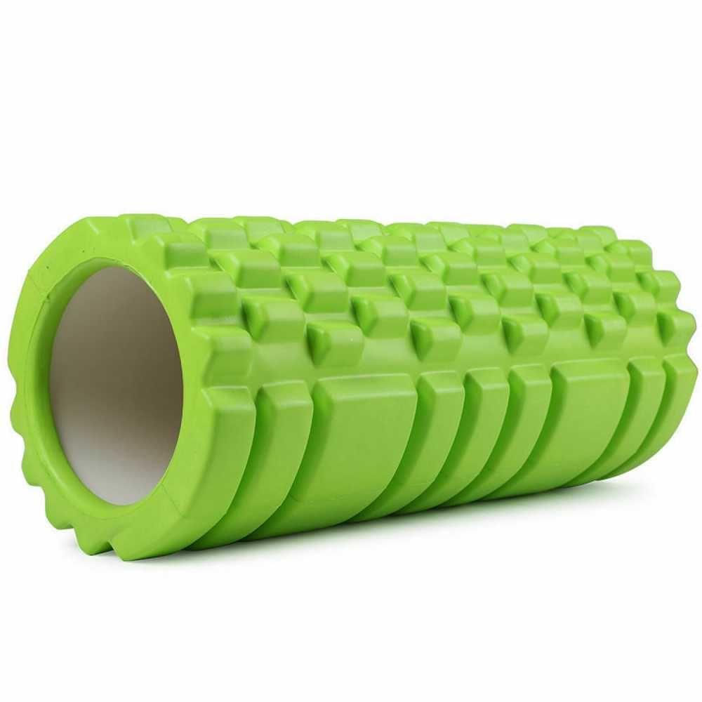 Rolo Massagem Foam Roller Liberação Miofascial Crossfit Yoga Pilates Verde
