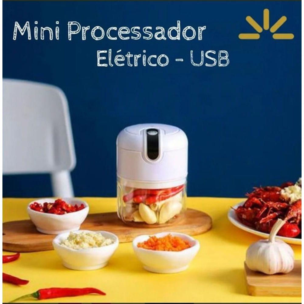 Mini Multiprocessador De Alimentos Elétrico Com Portatil C/
