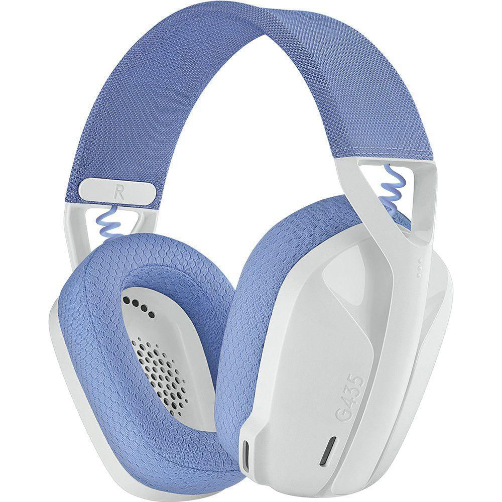 Headset Gamer Logitech G435 Sem Fio Bluetooth Usb Branco