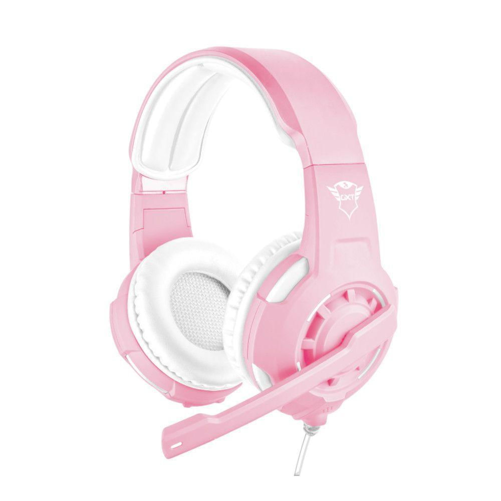 Headset Gamer Trust Radius Pink Edition P2 Gxt 310p Rosa