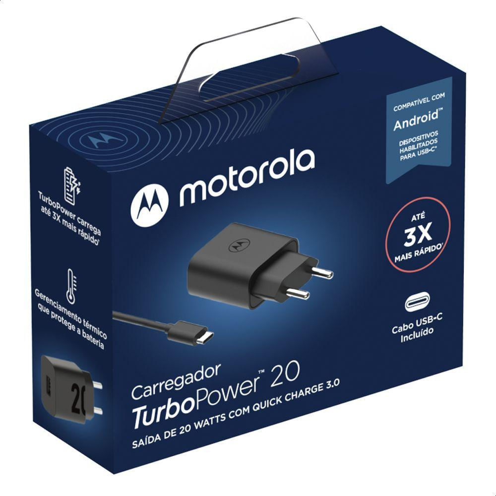 Carregador Motorola Turbo Power Moto EDGE 20 20w usb-c