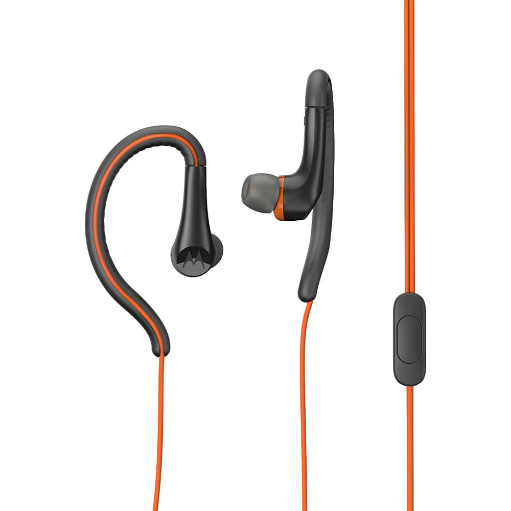 Fone de Ouvido Motorola Earbuds Sport Laranja Intra Auricular com Microfone