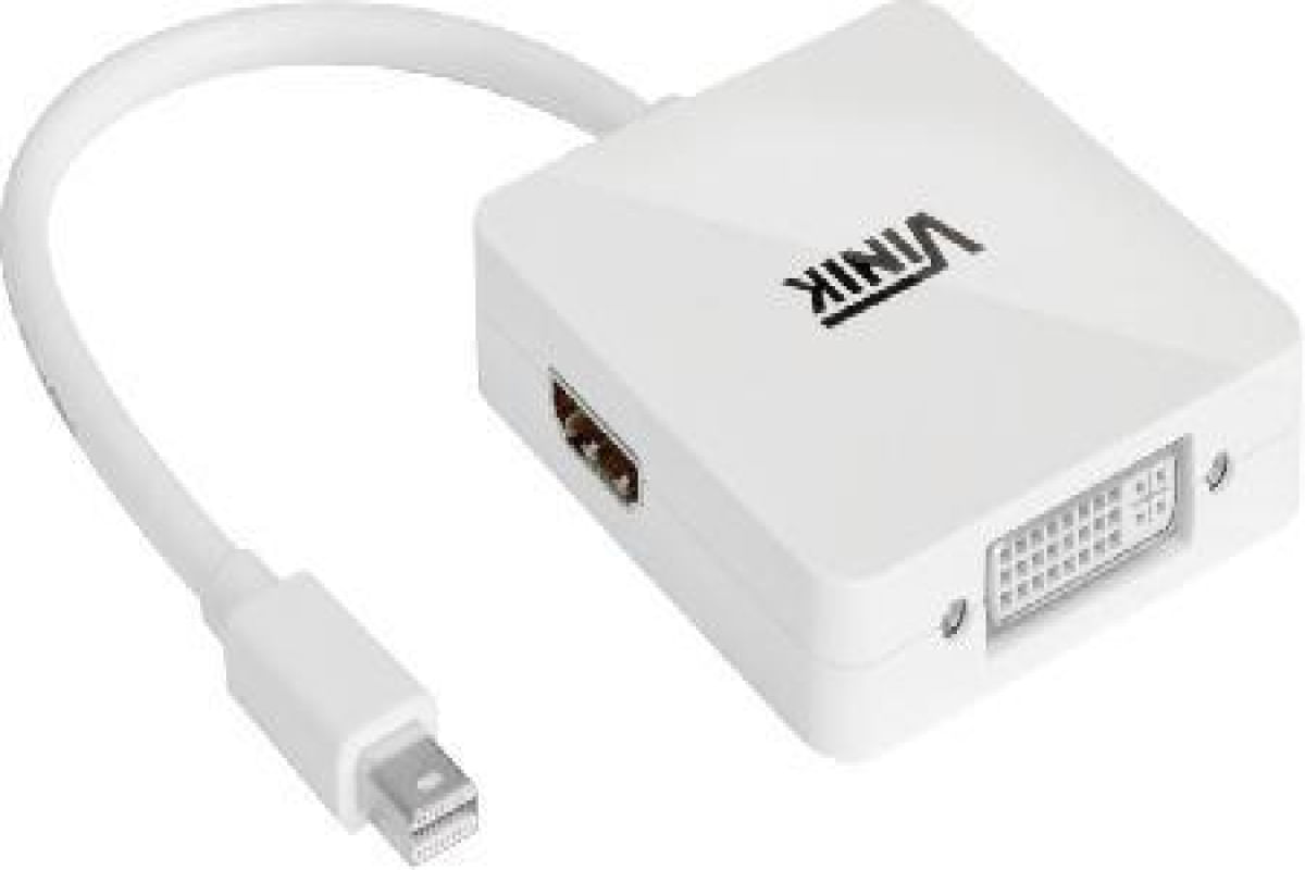 Adaptador 3 em 1 Mini Displayport para DVI/HDMI/DISPLAYPORT MDP-3IN