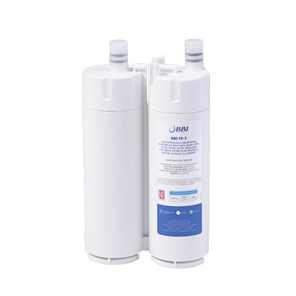Filtro para Geladeira e Refrigerador BBI FE-2 compatível com Eletrolux que utilizam o Pure Source 2