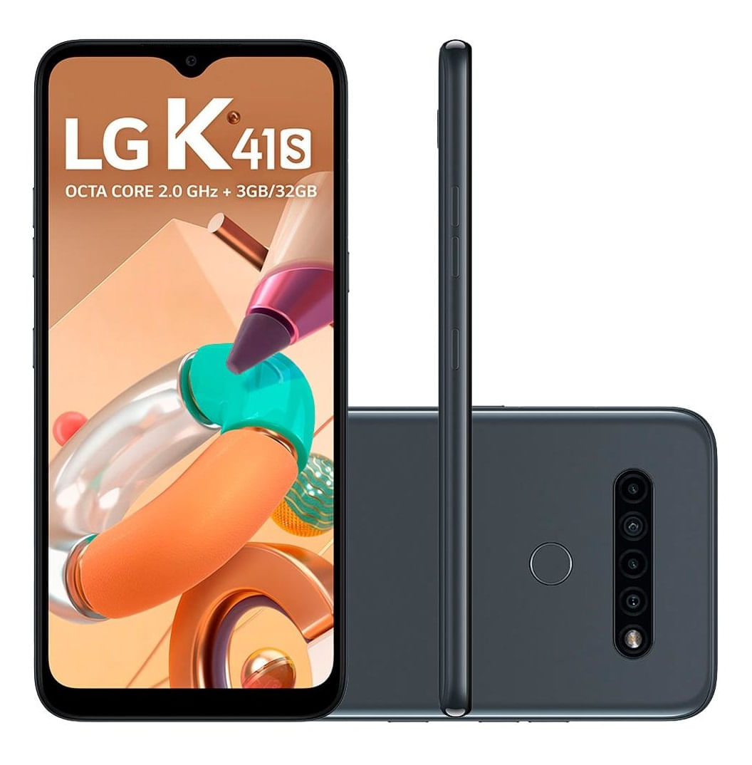 Smartphone LG K41s LM-K410BMW 32GB Android 9.0 Pie Titanium