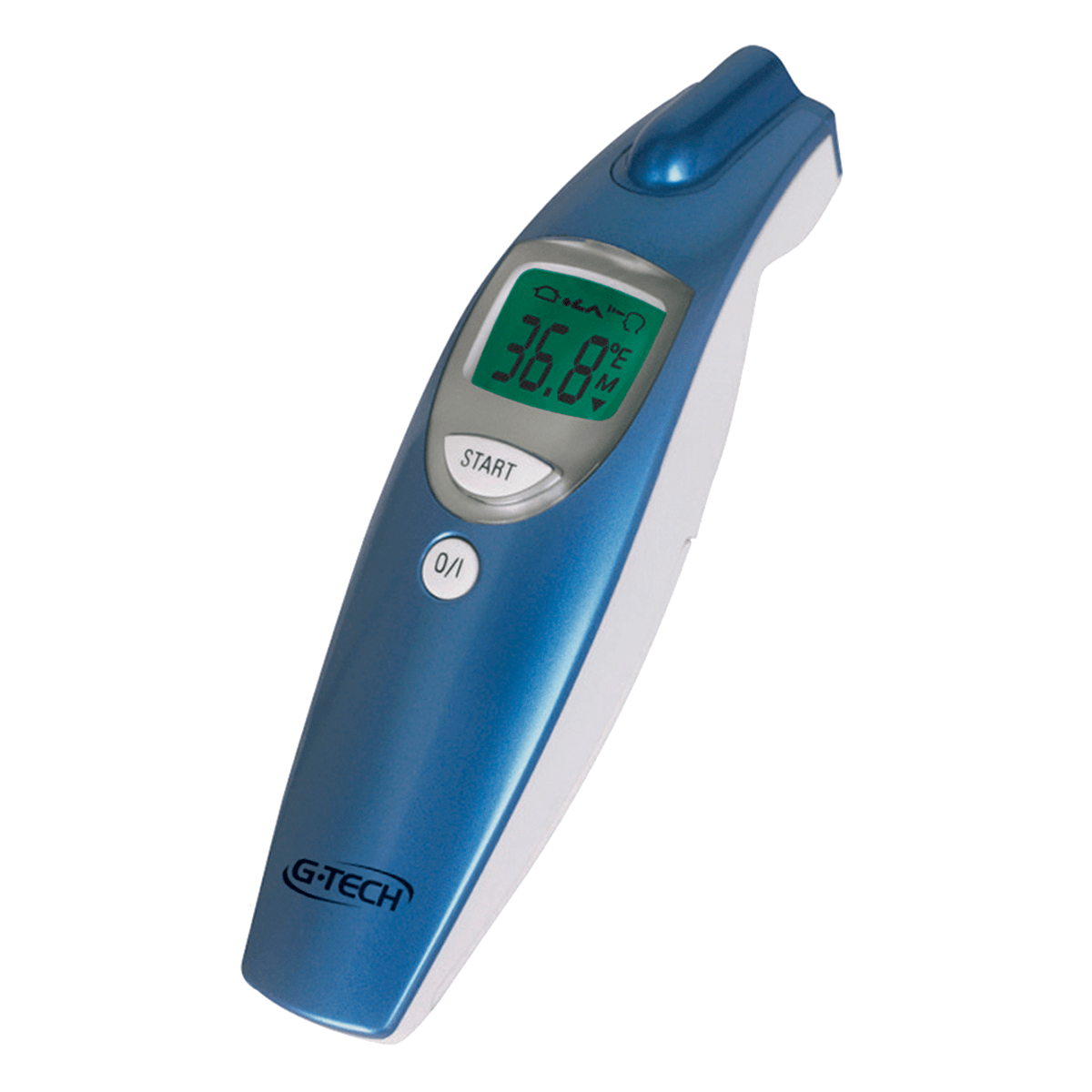 Termometro Digital G-Tech de Testa Sem Contato 3 em 1: Medição da Temperatura Corpórea, Ambientes e Superfícies THGTSC1 Azul