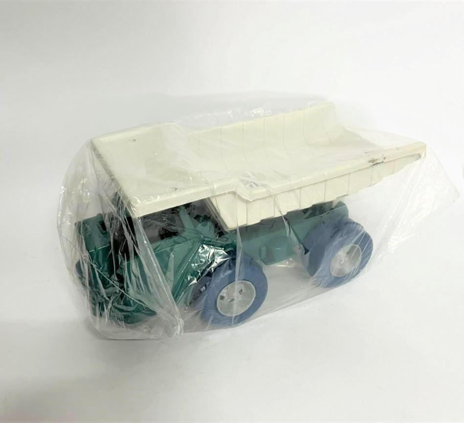 Caminhão Plástico Bolha Caçambão Verde