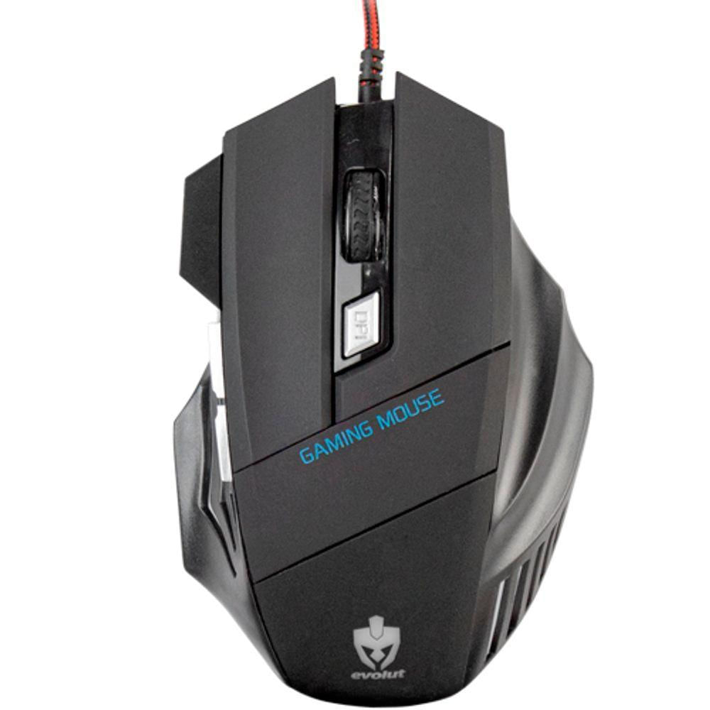 Mouse Gamer Evolut Predator 1600 Dpi 6 Botões Eg-103Rb