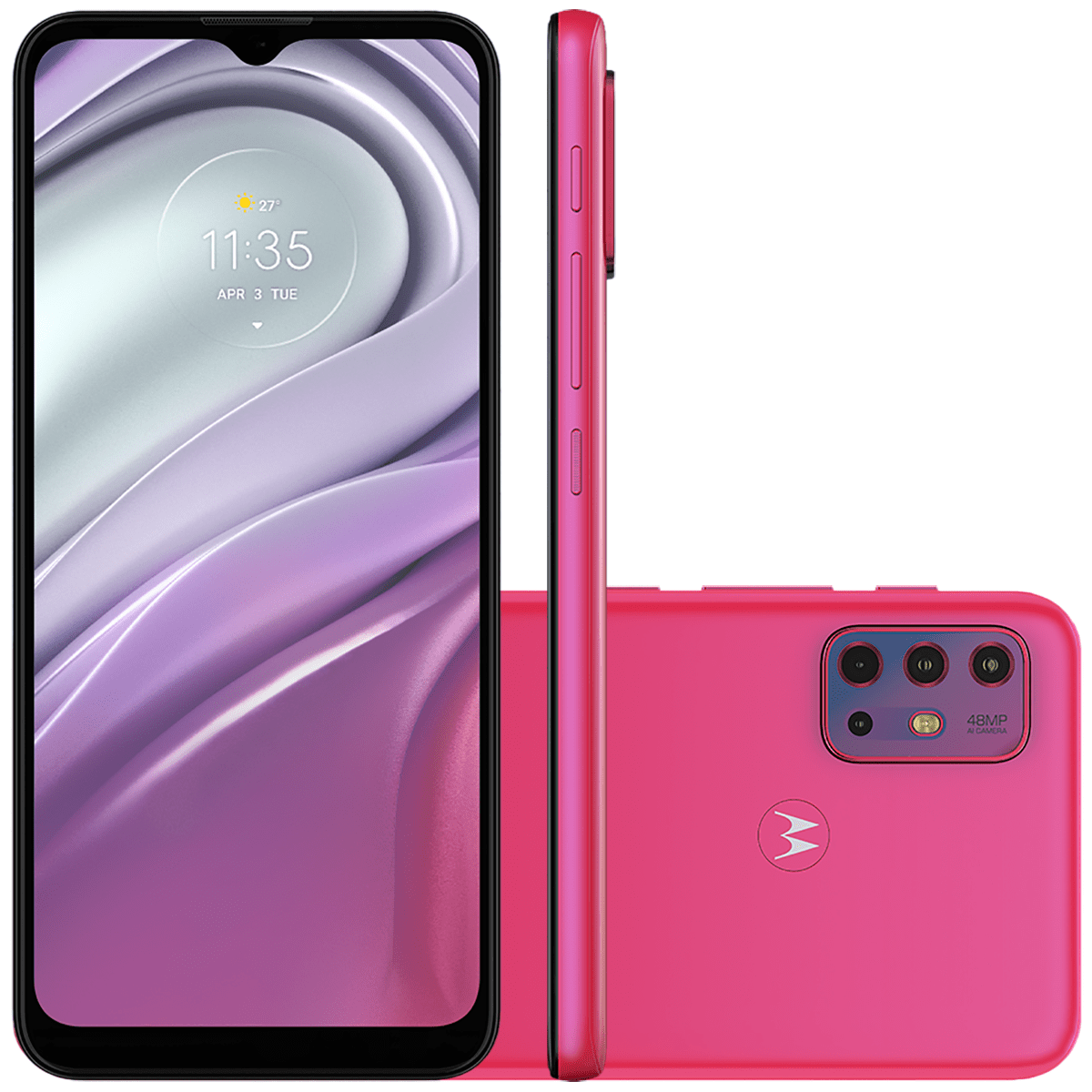 Smartphone Motorola G20 XT2128-1 Tela 6,5 64GB 4GB Octa-Core Pink Flamingo