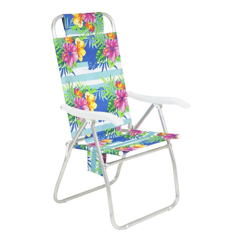 Cadeira Prosa Reclinável 4 Posições Floral Bel