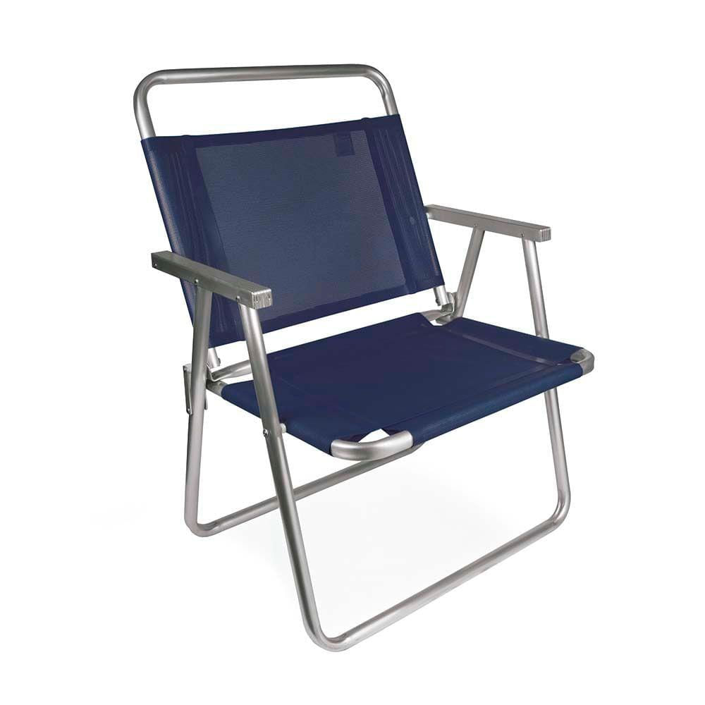 Cadeira de Praia Oversize Alumínio Azul Mor