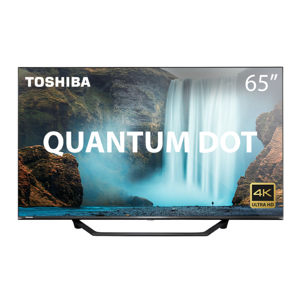 Smart TV 4K 65" Toshiba Quantum TB002 3 HDMI 2 USB Preta