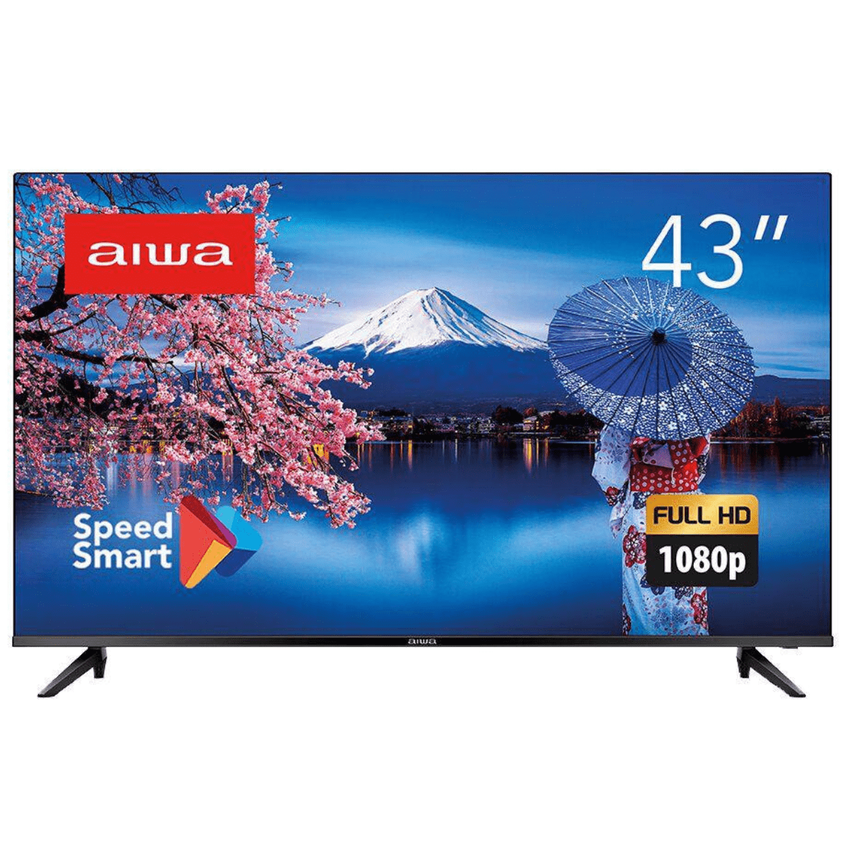 Smart TV Aiwa 43" Full HD HDR10 Borda Infinita AW-BL-01 Preto Bivolt