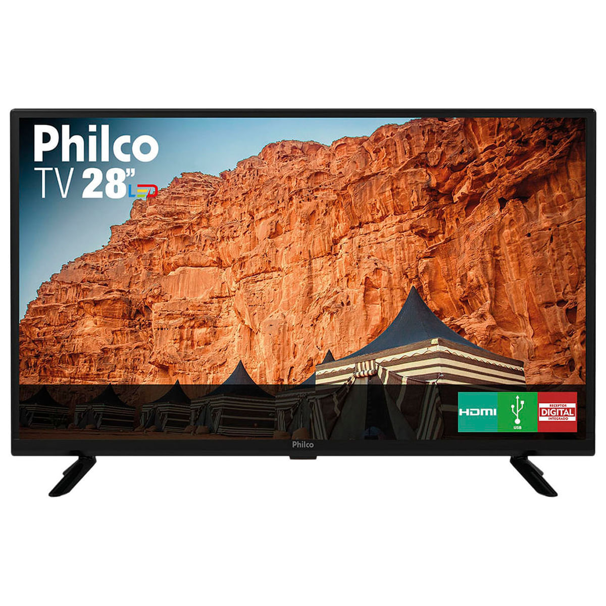 Tv Philco 28 Polegadas Led Hd Ptv28G50D Com Conversor Digital Integrado Preta Bivolt