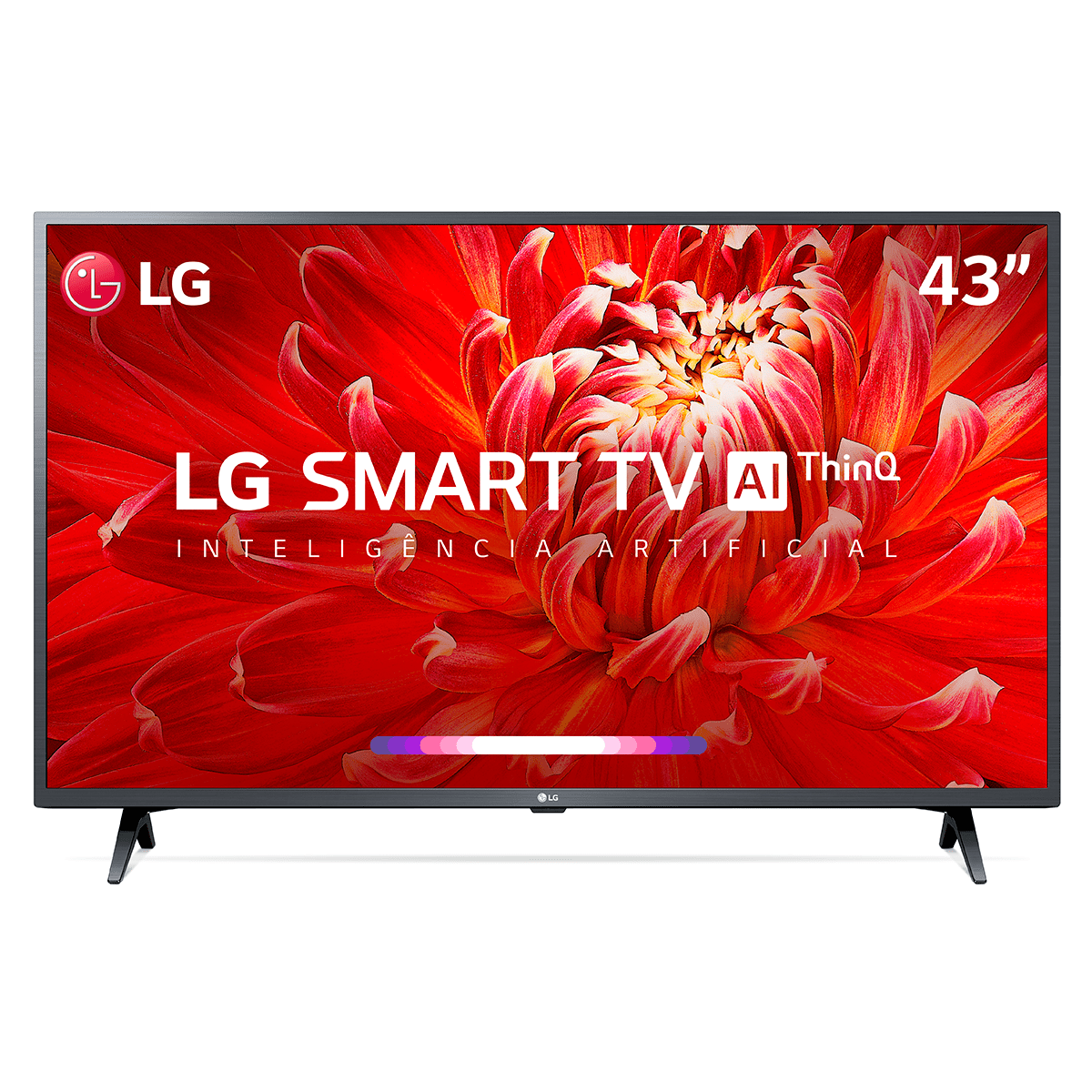 SmartTV LG 43" Full HD 43LM6370 WiFi Bluetooth HDR ThinQAI Dark Iron Gray Bivolt