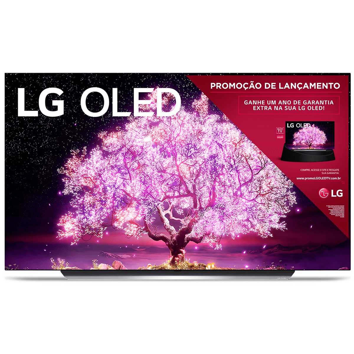 Smart TV LG OLED 4K 55” 120Hz G-Sync OLED55C1 Prata Bivolt