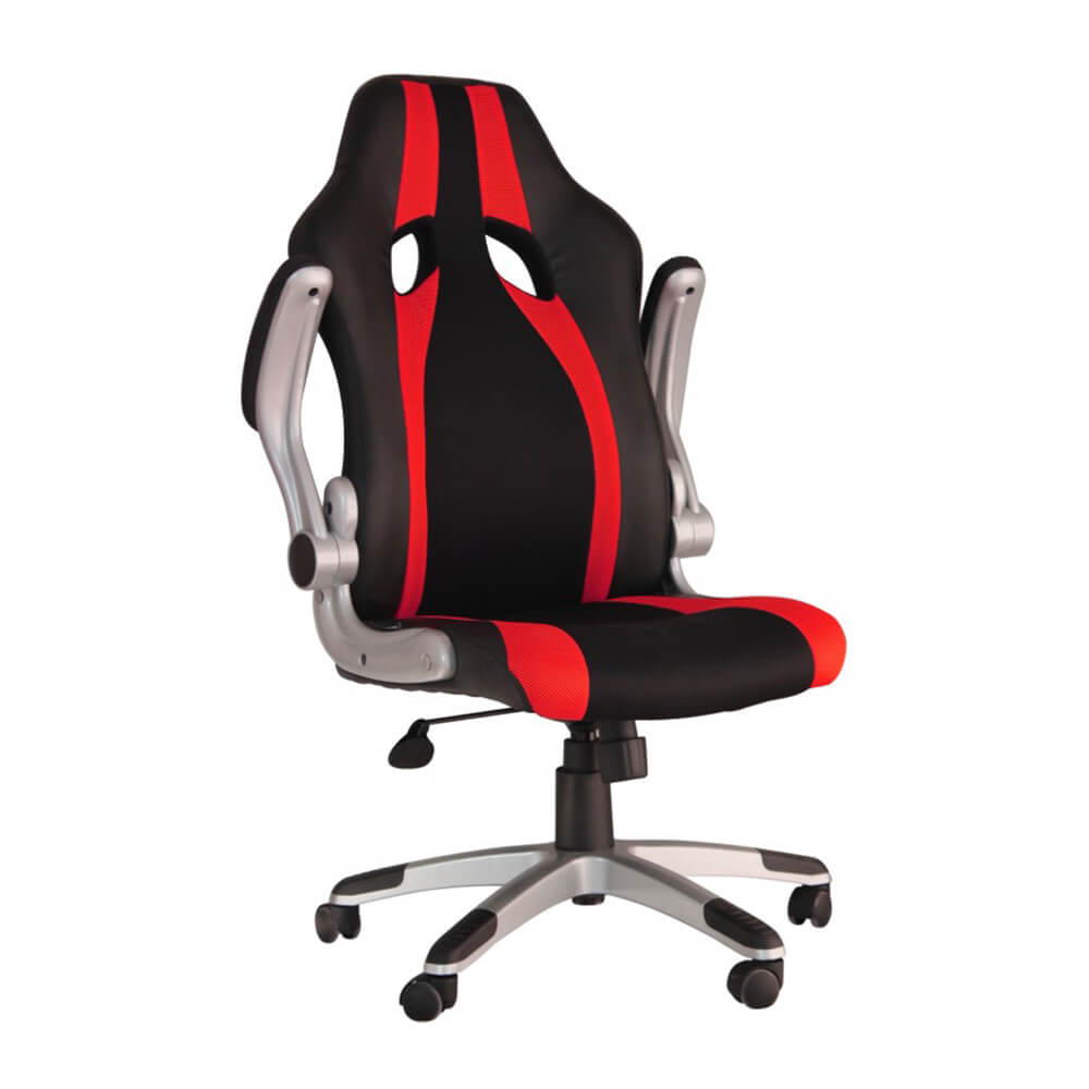 Cadeira Office Speed Preta E Vermelha