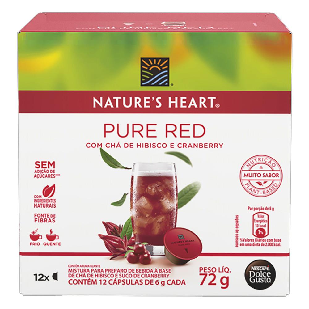 Cápsula para Cafeteira Expresso Dolce Gusto Nature's Heart Pure Red Cranberry com Hibisco com 12 72g