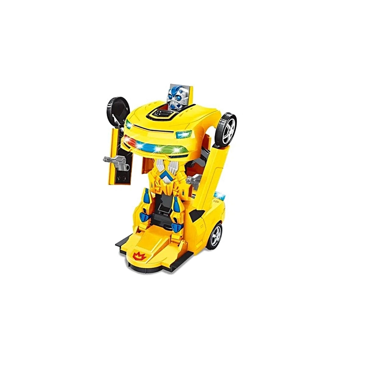 Carrinho Robô de brinquedo para criança infantil Carro camaro Amarelo Zoop
