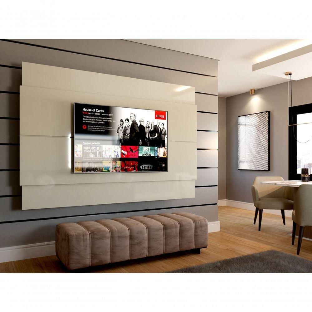 Painel Para Tv Suspenso Wall Limit 218 Cor Off White