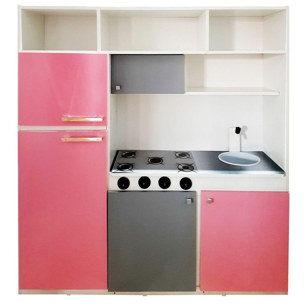Cozinha Infantil Aurora Bc01 Cor Rosa/tiffany