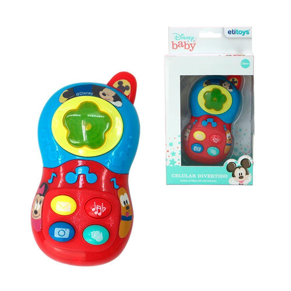 Celular De Brinquedo Mickey Baby Etitoys