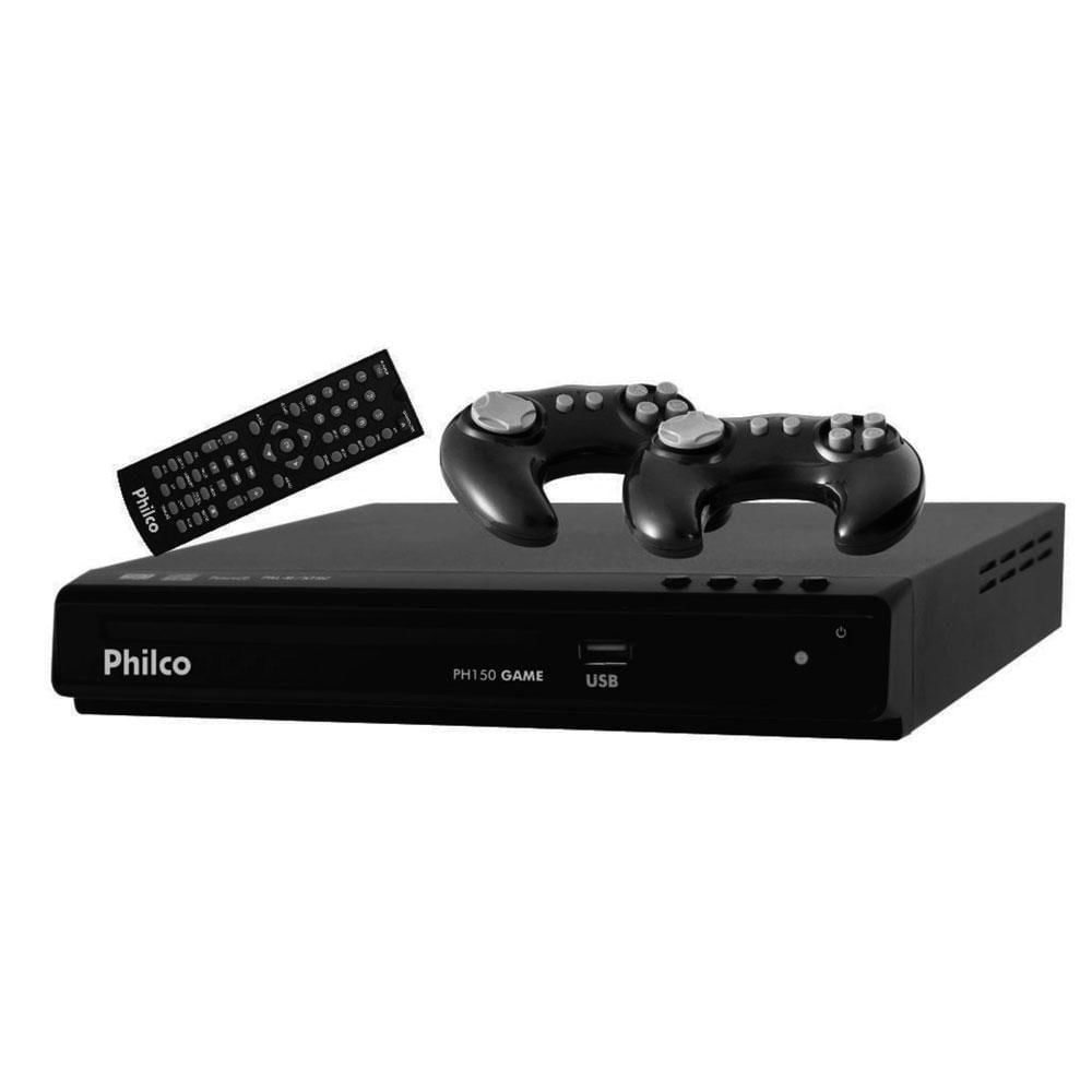 Dvd Philco Game Ph150 Usb Mp3 2 Joysticks Preto Bivolt