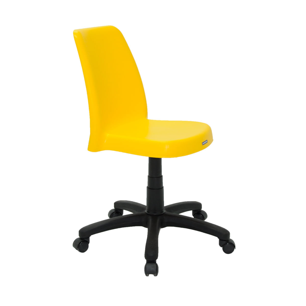 Cadeira Tramontina Vanda em Polipropileno Amarelo com Base Rodízio